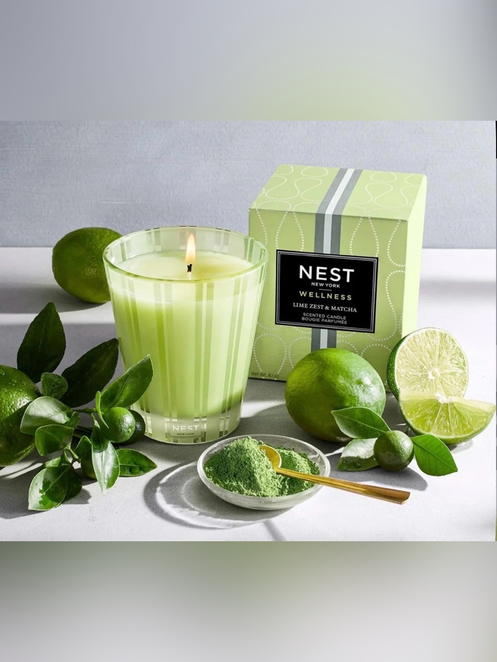 NEST Lime Zest & Matcha Single Wick Candle 8.1oz